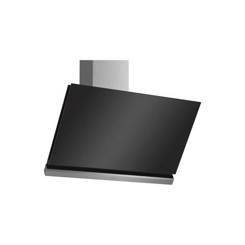 Bosch Serie 8 DWK98PR60B 90cm Angled Glass Chimney Hood - Black - Unbeatable Bathrooms