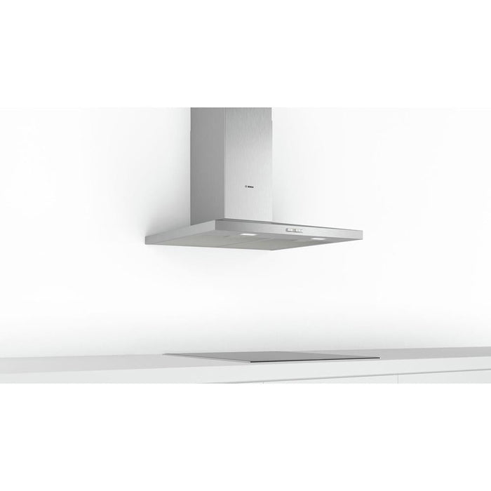 Bosch Serie 2 DWQ74BC50B 70cm Slim Pyramid Chimney Hood - Brushed Steel - Unbeatable Bathrooms