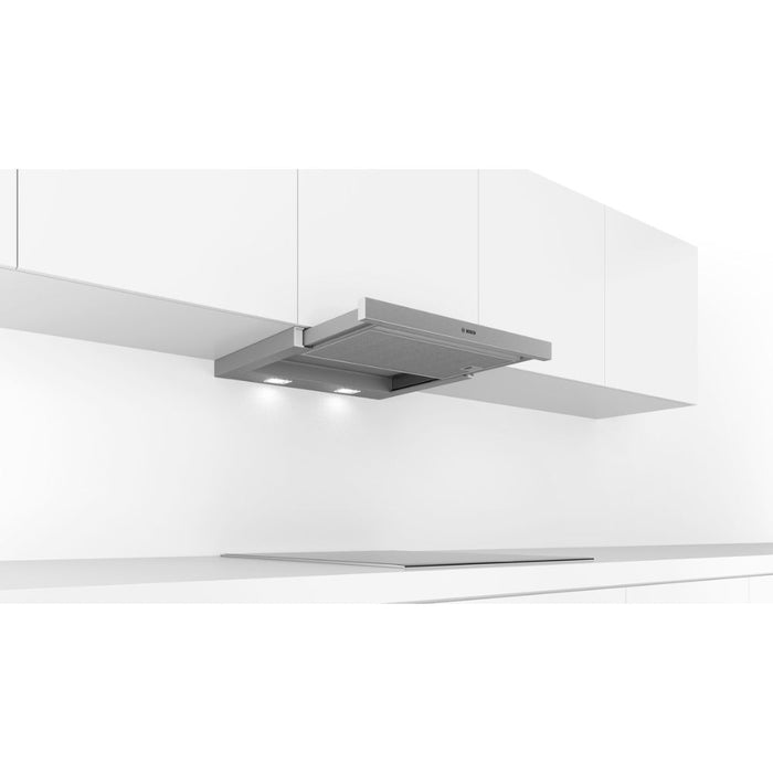 Bosch Series 2 DFM063W56B 60cm Telescopic Hood - Metallic Silver - Unbeatable Bathrooms