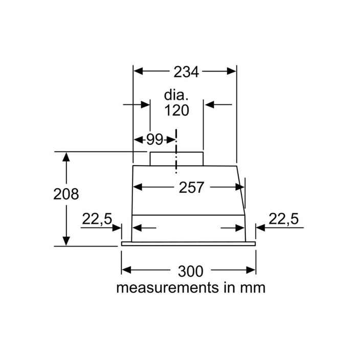 Bosch Series 2 DLN53AA70B 53cm Canopy Hood - Anthracite - Unbeatable Bathrooms