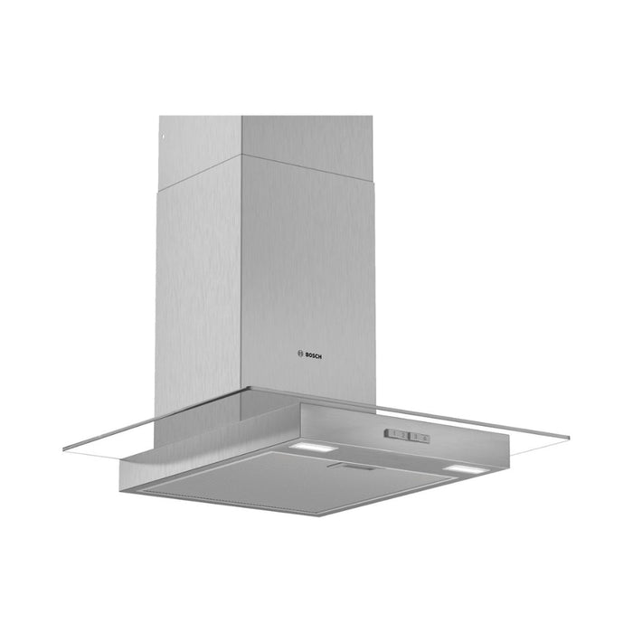 Bosch Series 2 DWG94BC50B Flat Glass Chimney Hood - Brushed Steel - Unbeatable Bathrooms