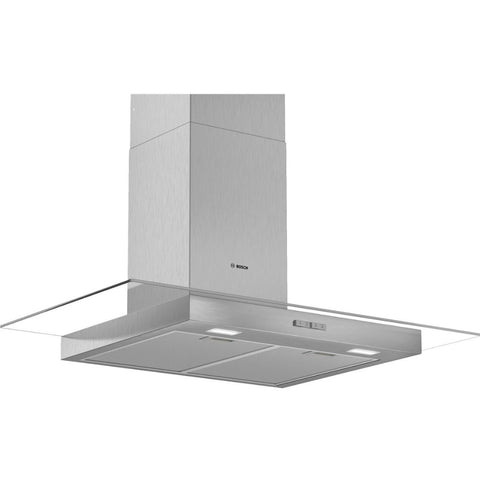 Bosch Series 2 DWG94BC50B Flat Glass Chimney Hood - Brushed Steel - Unbeatable Bathrooms