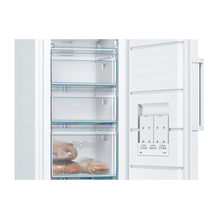 Bosch Series 2 GSN29VWEVG F/S NoFrost Tall Freezer - White - Unbeatable Bathrooms