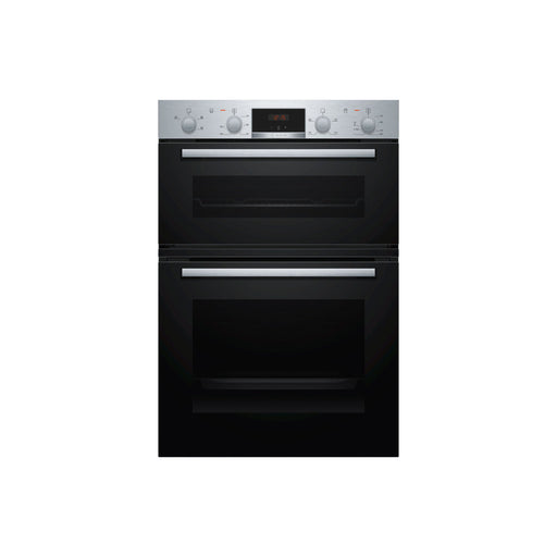Bosch Series 2 MHA133BR0B Double Electric Oven - Brushed Steel - Unbeatable Bathrooms
