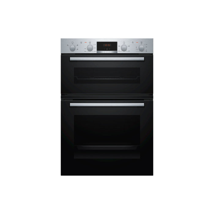 Bosch Series 2 MHA133BR0B Double Electric Oven - Brushed Steel - Unbeatable Bathrooms