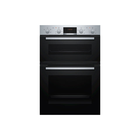 Bosch Series 2 MHA133BR0B Double Electric Oven - Brushed Steel - Unbeatable Bathrooms
