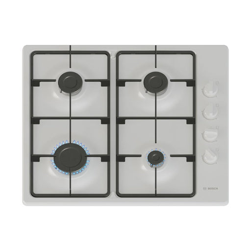 Bosch Series 2 PBP6B2K60 60cm Gas Hob - White - Unbeatable Bathrooms