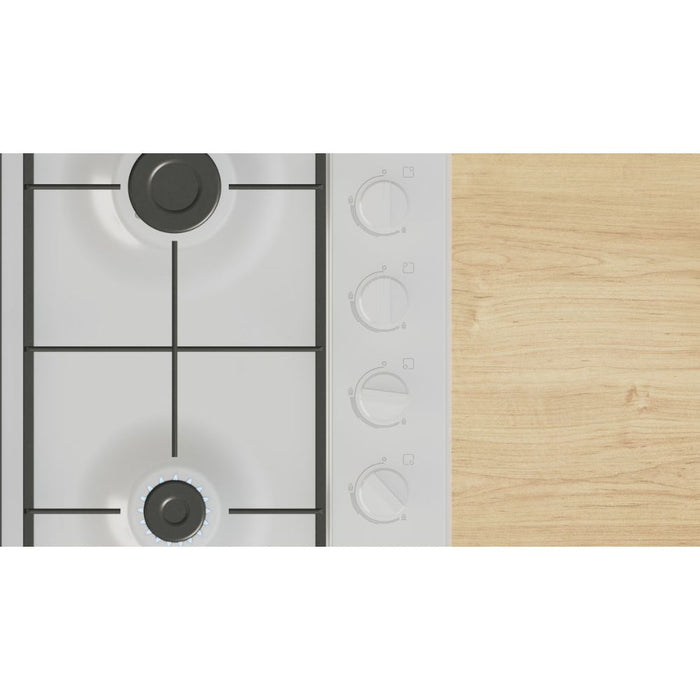 Bosch Series 2 PBP6B2K60 60cm Gas Hob - White - Unbeatable Bathrooms