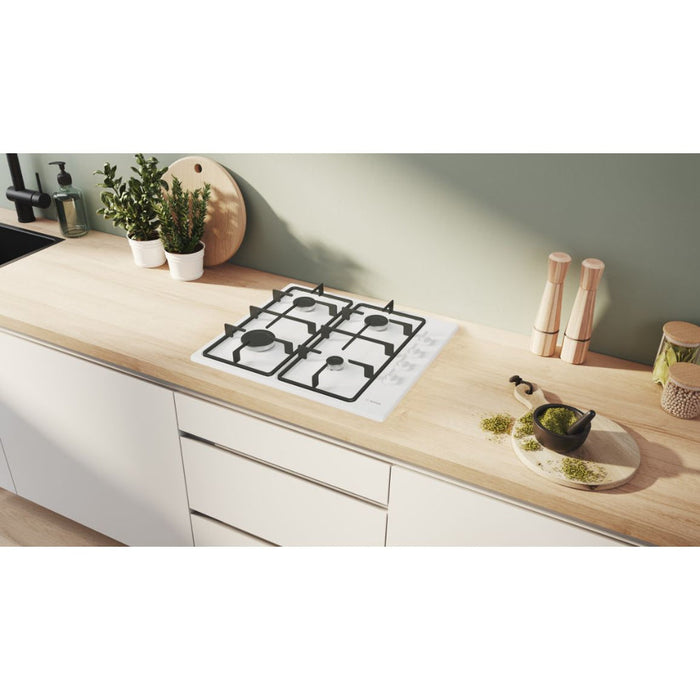 Bosch Series 2 PBP6B2K60 60cm Gas Hob - White - Unbeatable Bathrooms