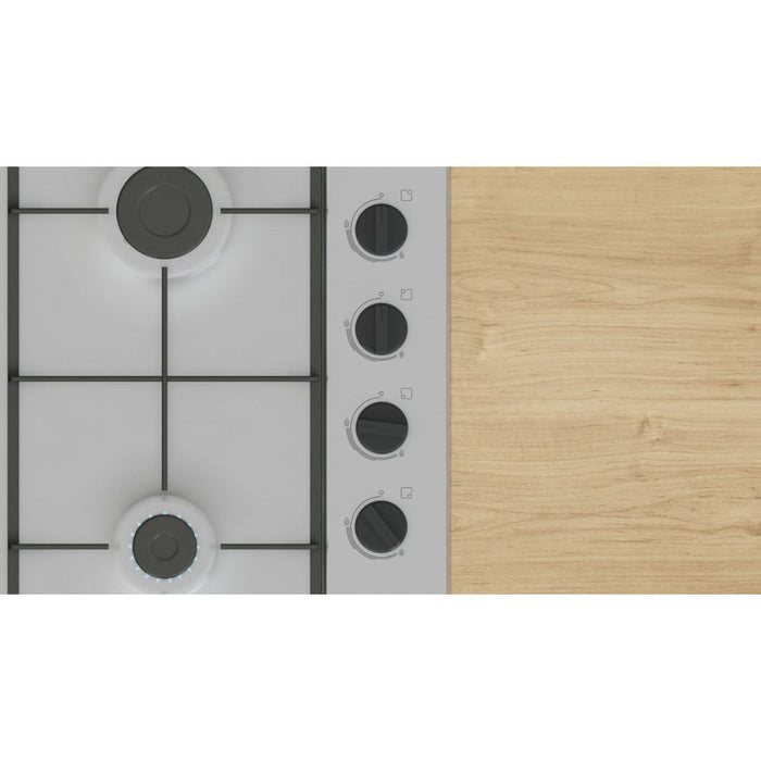Bosch Series 2 PBP6B5K60 60cm Gas Hob - St/Steel - Unbeatable Bathrooms