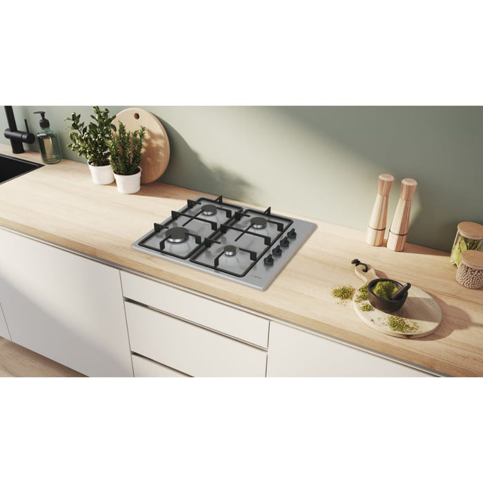 Bosch Series 2 PBP6B5K60 60cm Gas Hob - St/Steel - Unbeatable Bathrooms