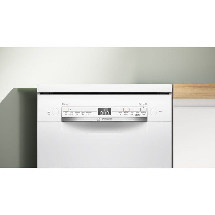 Bosch Series 2 SPS2IKW01G F/S 9 Place Slim Dishwasher - White - Unbeatable Bathrooms