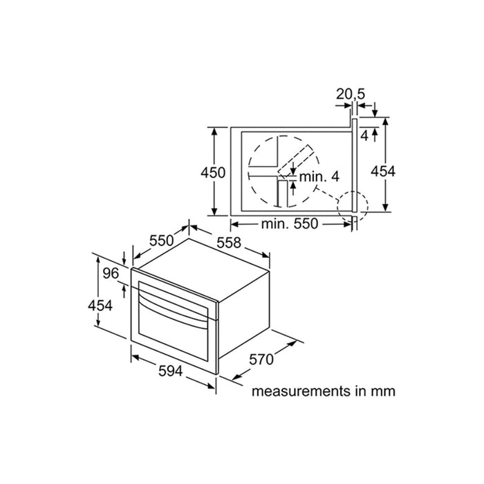 Bosch Series 4 CMA583MB0B B/I 900W Combination Microwave & Oven - Black - Unbeatable Bathrooms