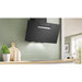 Bosch Series 4 DWK67FN60B Angled Chimney Hood - Black Glass - Unbeatable Bathrooms