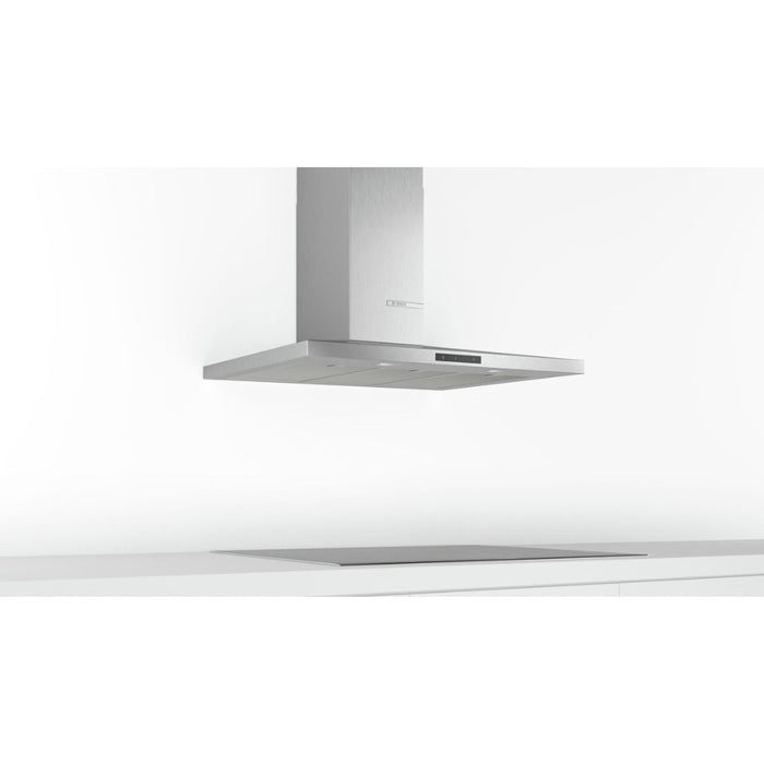 Bosch Series 4 DWQ66DM50B Slim Pyramid Chimney Hood - Brushed Steel - Unbeatable Bathrooms