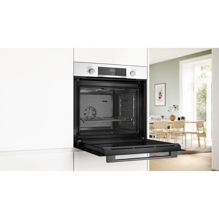 Bosch Series 4 HQA534BS3B Single Electric Oven w/Added Steam - Unbeatable Bathrooms