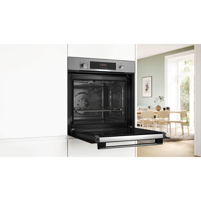 Bosch Series 4 HQA574BS3B Single Pyrolytic Oven w/Added Steam - Unbeatable Bathrooms