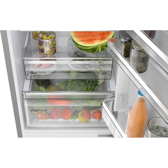 Bosch Series 4 KGN392LAFG F/S Total No Frost 60/40 Fridge Freezer - St/Steel - Unbeatable Bathrooms
