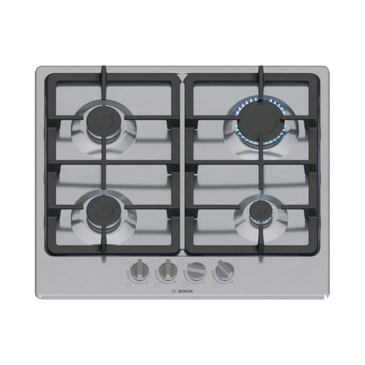 Bosch Series 4 PGP6B5K90 60cm Gas Hob - St/Steel - Unbeatable Bathrooms