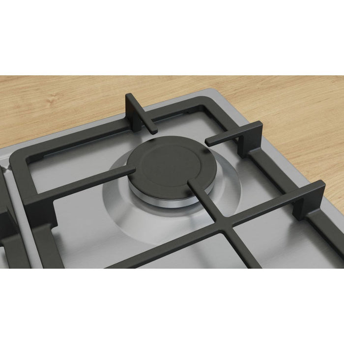 Bosch Series 4 PGP6B5K90 60cm Gas Hob - St/Steel - Unbeatable Bathrooms