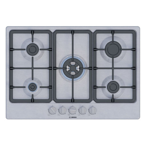 Bosch Series 4 PGQ7B5K90 75cm Gas Hob - St/Steel - Unbeatable Bathrooms