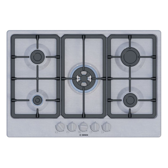 Bosch Series 4 PGQ7B5K90 75cm Gas Hob - St/Steel - Unbeatable Bathrooms