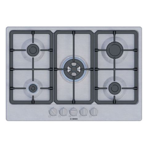Bosch Series 4 PGQ7B5K90 75cm Gas Hob - St/Steel - Unbeatable Bathrooms