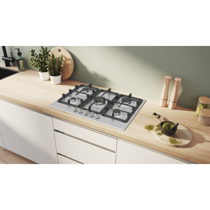 Bosch Series 4 PGQ7B5K90 75cm Gas Hob - St/Steel - Unbeatable Bathrooms