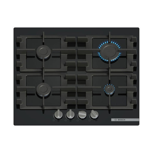 Bosch Series 4 PNP6B6K40 60cm Gas on Glass Hob - Black - Unbeatable Bathrooms