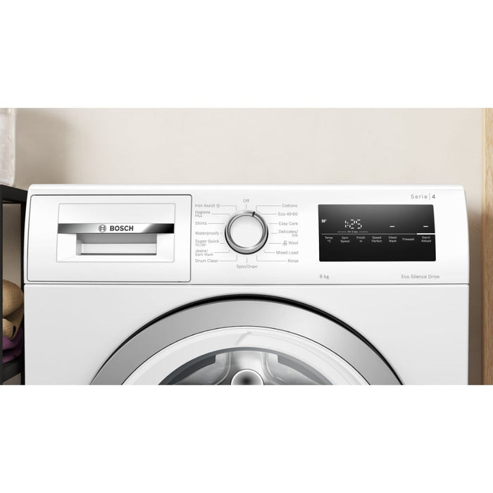 Bosch Series 4 WAN28258GB F/S 8kg 1400rpm Washing Machine - White - Unbeatable Bathrooms