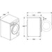 Bosch Series 4 WNA134U8GB F/S 8/5kg 1400rpm Washer Dryer - White - Unbeatable Bathrooms
