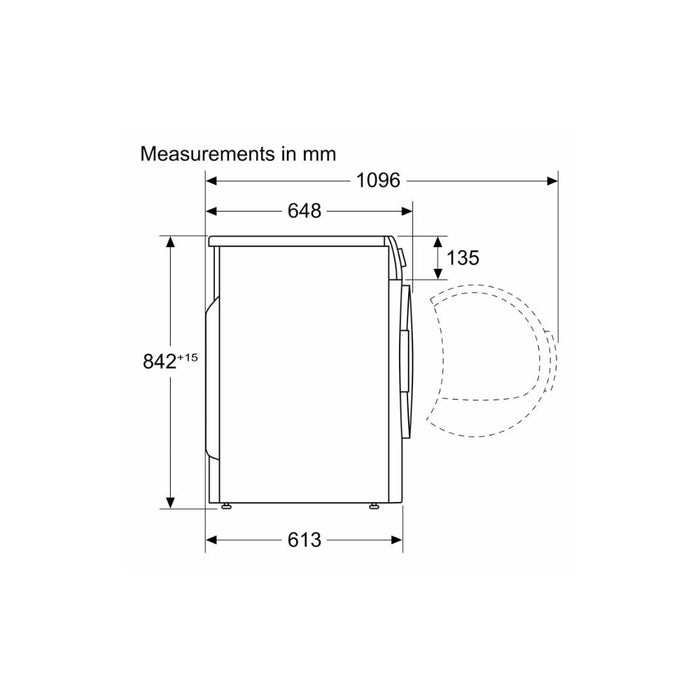 Bosch Series 4 WTH85225GB F/S 8kg Heat Pump Condenser Dryer - White - Unbeatable Bathrooms