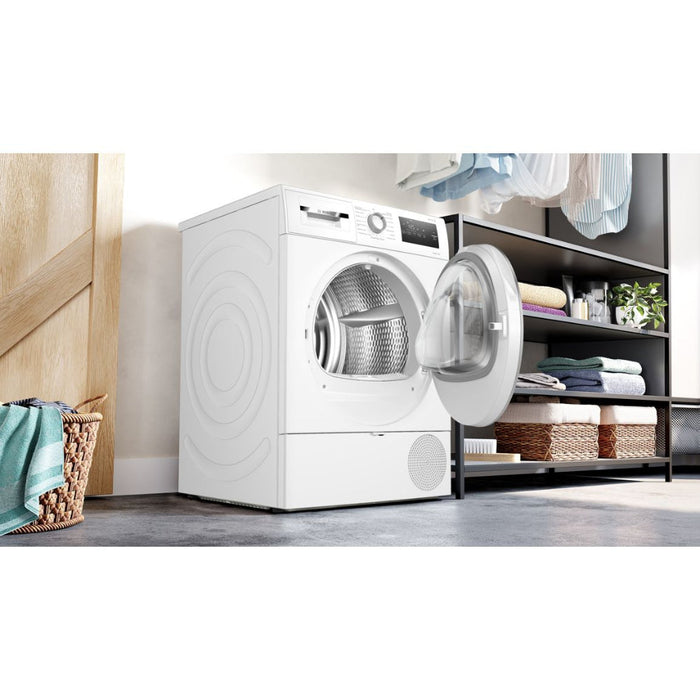 Bosch Series 4 WTH85226GB F/S 8kg Heat Pump Condenser Dryer - White - Unbeatable Bathrooms