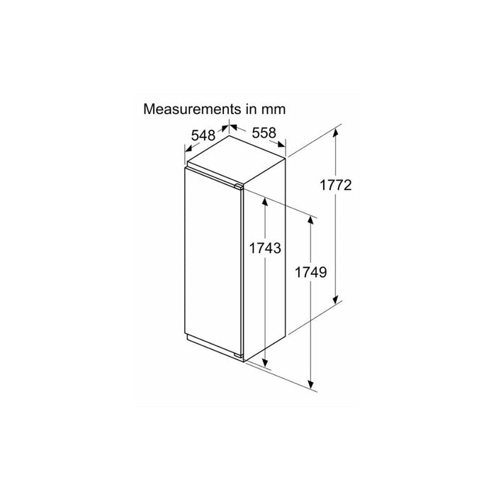 Bosch Series 6 KIR81ADD0G B/I Tall Larder Fridge - Unbeatable Bathrooms