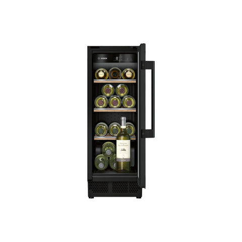 Bosch Series 6 KUW20VHF0G B/I Under Counter 30cm Wine Cooler - Black - Unbeatable Bathrooms