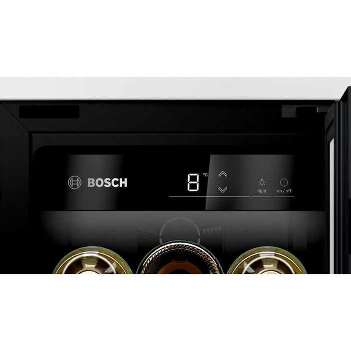 Bosch Series 6 KUW20VHF0G B/I Under Counter 30cm Wine Cooler - Black - Unbeatable Bathrooms