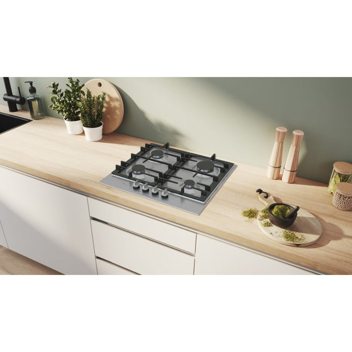 Bosch Series 6 PCP6A5I90 60cm Gas Hob - St/Steel - Unbeatable Bathrooms
