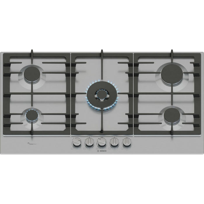 Bosch Series 6 PCR9A5B90 90cm Gas Hob - St/Steel - Unbeatable Bathrooms