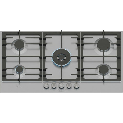 Bosch Series 6 PCR9A5B90 90cm Gas Hob - St/Steel - Unbeatable Bathrooms