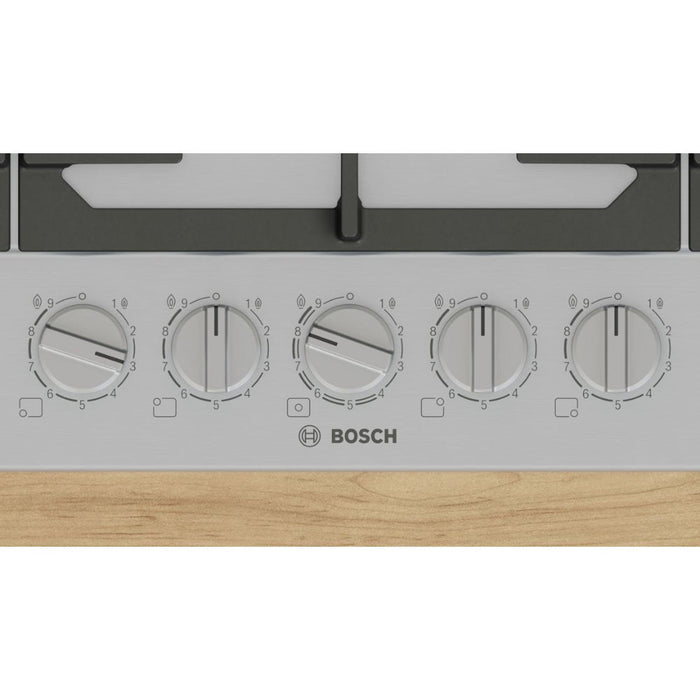 Bosch Series 6 PCR9A5B90 90cm Gas Hob - St/Steel - Unbeatable Bathrooms