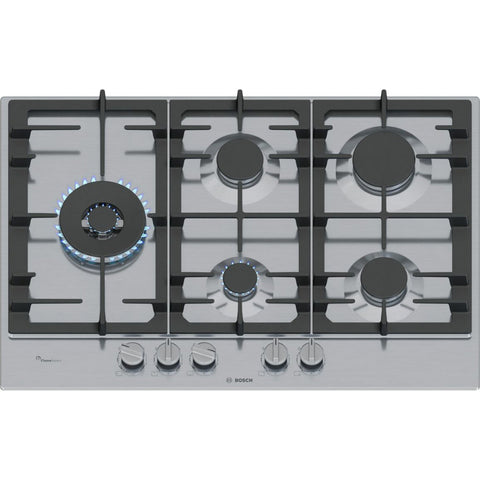Bosch Series 6 PCS7A5I90 75cm Gas Hob - Brushed Steel - Unbeatable Bathrooms