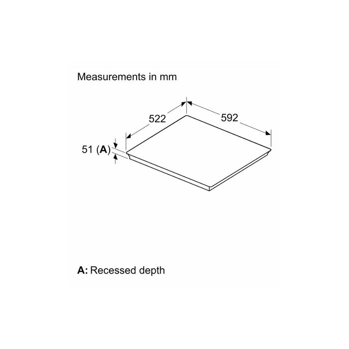Bosch Series 6 PIX631HC1E 60cm Induction Hob - Black - Unbeatable Bathrooms