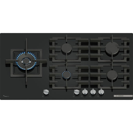 Bosch Series 6 PPM9A6I40 90cm Gas Hob - Black - Unbeatable Bathrooms