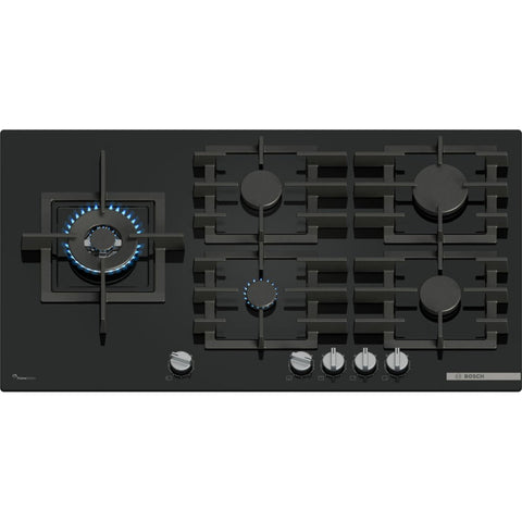 Bosch Series 6 PPM9A6I40 90cm Gas Hob - Black - Unbeatable Bathrooms