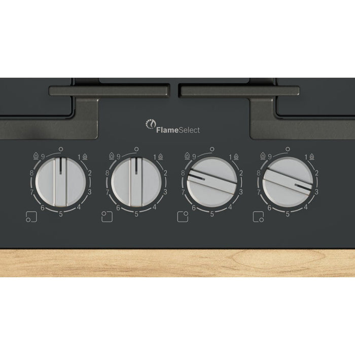 Bosch Series 6 PPP6A6I40 60cm Gas on Glass Hob - Black - Unbeatable Bathrooms