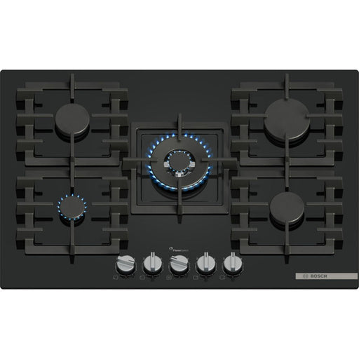 Bosch Series 6 PPQ7A6I40 75cm Gas Hob - Black - Unbeatable Bathrooms