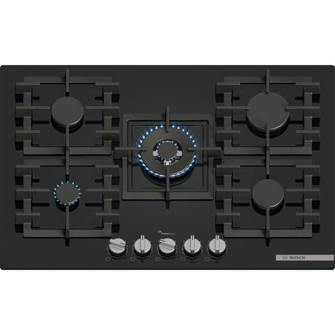 Bosch Series 6 PPQ7A6I40 75cm Gas Hob - Black - Unbeatable Bathrooms