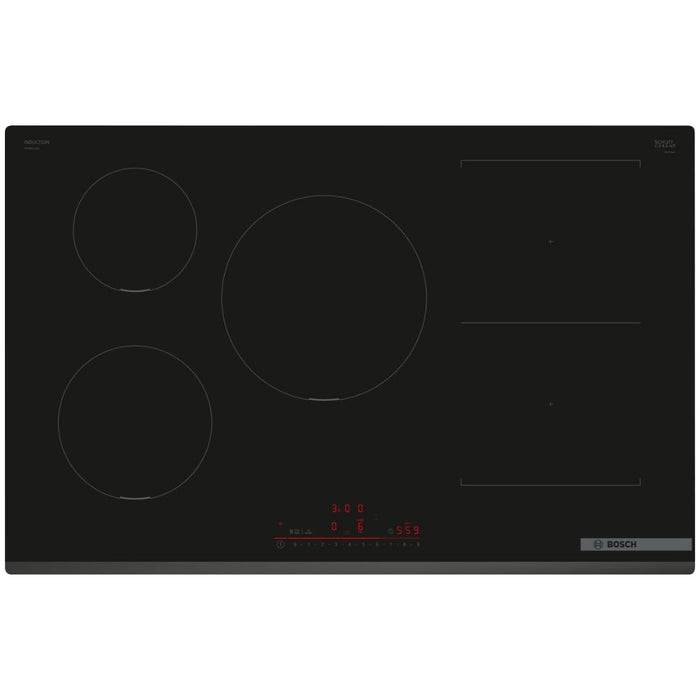 Bosch Series 6 PVW831HB1E 80cm Induction Hob - Black - Unbeatable Bathrooms