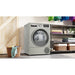 Bosch Series 6 WQG245S9GB F/S 9kg Heat Pump Condenser Dryer - Silver - Unbeatable Bathrooms