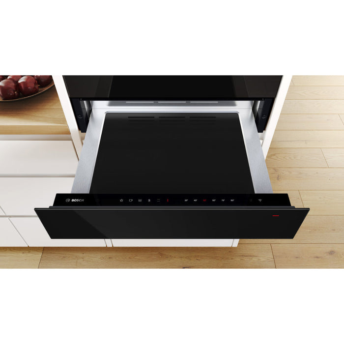 Bosch Series 8 BIC7101B1B 14cm Warming Drawer - Black - Unbeatable Bathrooms